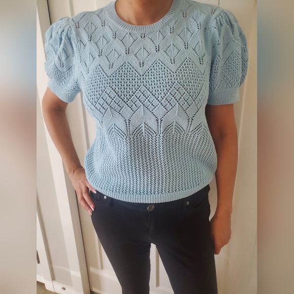 7 for all mankind blue sweater - Picture 3 of 4